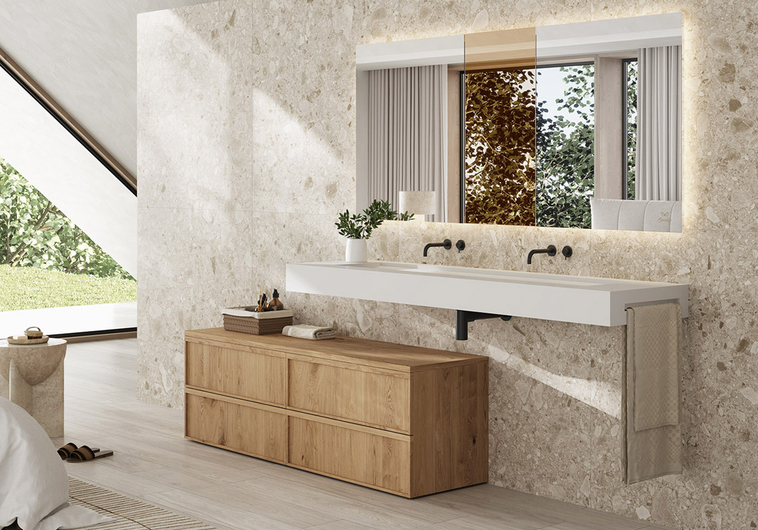 Mueble de baño Boston con lavabo suspendido